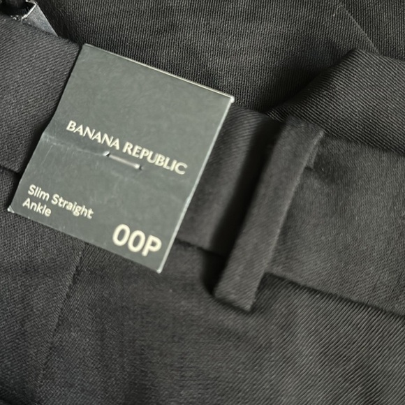 NWT! Banana Republic Black Siena Slim Wool Ankle Pant - Multiple Sizes🧡 - Picture 13 of 16